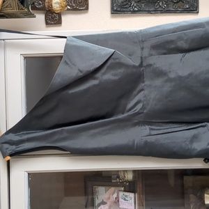 🩶 Off Shoulder Silk Dress